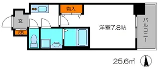 エスリード京都梅小路アヴェニテ【7階】の間取り