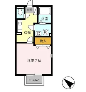 プリシェール元八事【1階】の間取り