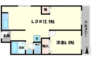 コーポラス都Ⅰ【4階】の間取り