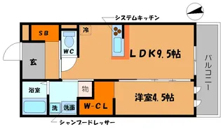 アヴェニュー暁町【2階】の間取り
