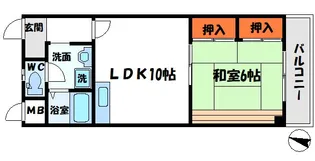 福島マンション2【3階】の間取り