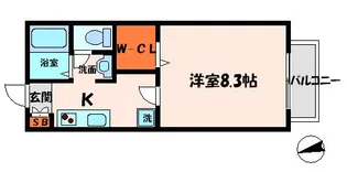 シャルム神木【1階】の間取り