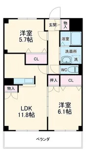 シリウスハイム【305号室】の間取り