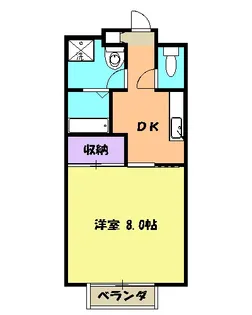 ジュネスブライトンA【102号室】の間取り