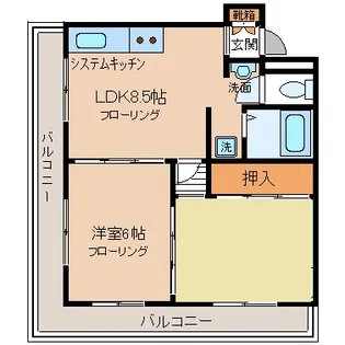 メゾン・ド・アーリー【102号室】の間取り