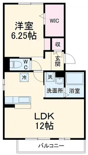 クラベール【1階】の間取り