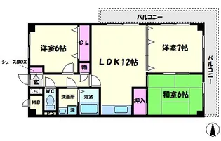 サウス0511【2階】の間取り