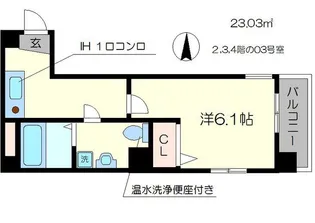 ブリエ五条大宮【2階】の間取り