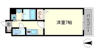 GREEN FOREST丹波口【2階】の間取り