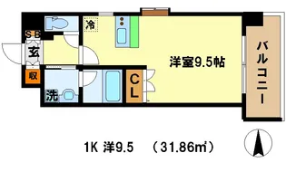 ベラジオ烏丸御池II【8階】の間取り