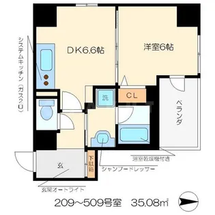 クリスタルグランツ西大路三条【4階】の間取り