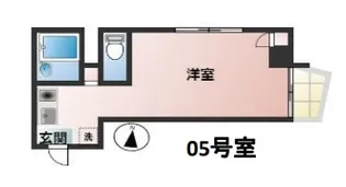 エリートビル千人町【6階】の間取り