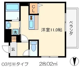 ジェンティーレ【5階】の間取り