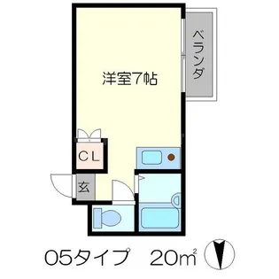 アルカディア高辻【3階】の間取り