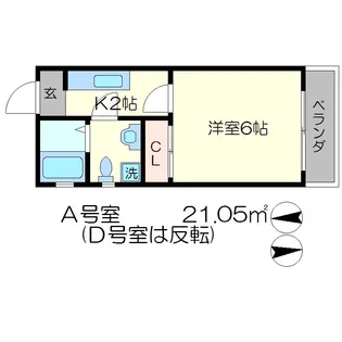 サイト京都西院【3階】の間取り