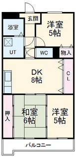 GlanzGarden【4階】の間取り