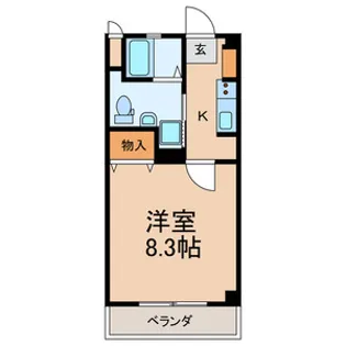 山王町マンション【3階】の間取り