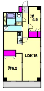 ジュネス・ソネ【2階】の間取り