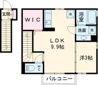 クレセントハウスC【2階】の間取り