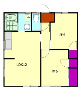 コーポ西湘【2階】の間取り