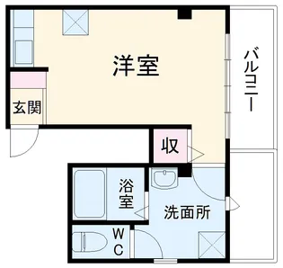 駅前ハイツ【201号室】の間取り