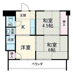 高木ハイツ【4階】の間取り