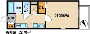 旭ハイツ【1階】の間取り