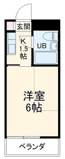 ビラ三秀植田【202号室】の間取り