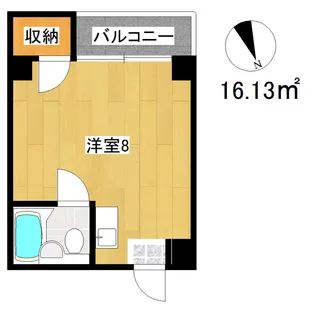 グランビルド天六【401号室】の間取り