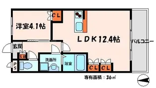 ガーデニングヒルズ門真南【4階】の間取り