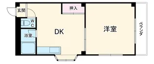 セラヴィ大枝【4階】の間取り