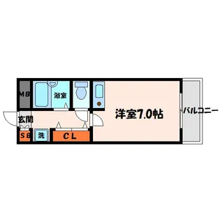 メルベーユ【1階】の間取り