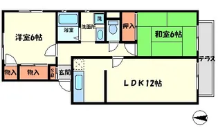 泉美ハイツ【2階】の間取り