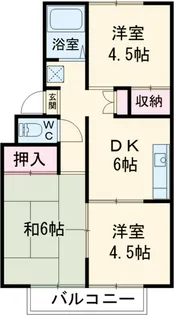 ヒルトップハイツB棟【101号室】の間取り