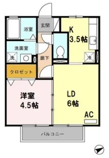 柿畑ハイム【2階】の間取り