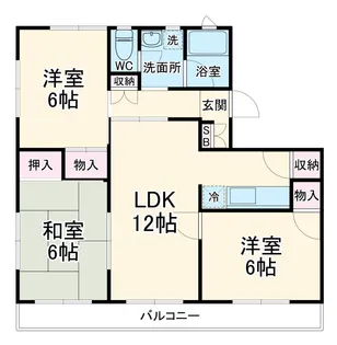 第1西形マンション【305号室】の間取り