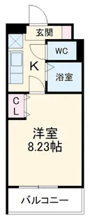 コーラル観月【308号室】の間取り