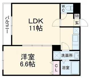 ジーメゾン千葉イースト【3階】の間取り