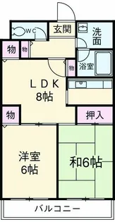 トークストリートアソガワ【0407号室】の間取り