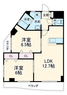 ガウディティエルノ【2階】の間取り