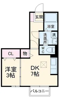 エルコーポA【A105号室】の間取り