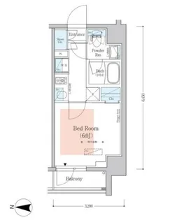 アーバネックス南品川Ⅱ【2階】の間取り