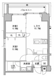 S-RESIDENCE押上Clair【9階】の間取り