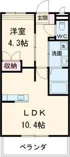 イーストヒルズ宿郷【1階】の間取り