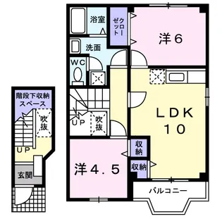 ドリームC【202号室】の間取り