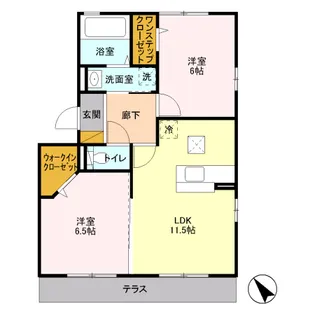 グランレーベン【1階】の間取り