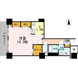 品川シーサイドビュータワー Ⅰ【27階】の間取り