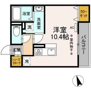 サンシャインヒルズ昭和町【303号室】の間取り