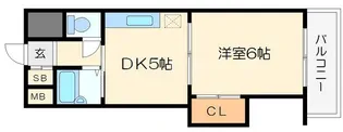 上新庄グランドハイツ北【804号室】の間取り