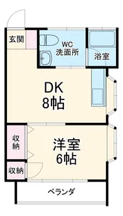 ニューフロンティアⅡ B棟【1階】の間取り